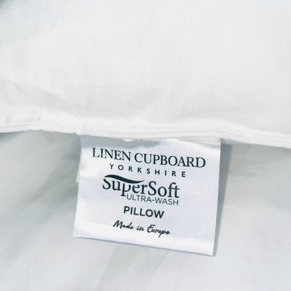 Washable Pillows | Washing Machine Friendly Pillows | Ultra Washable Pillows by Linen Cupboard