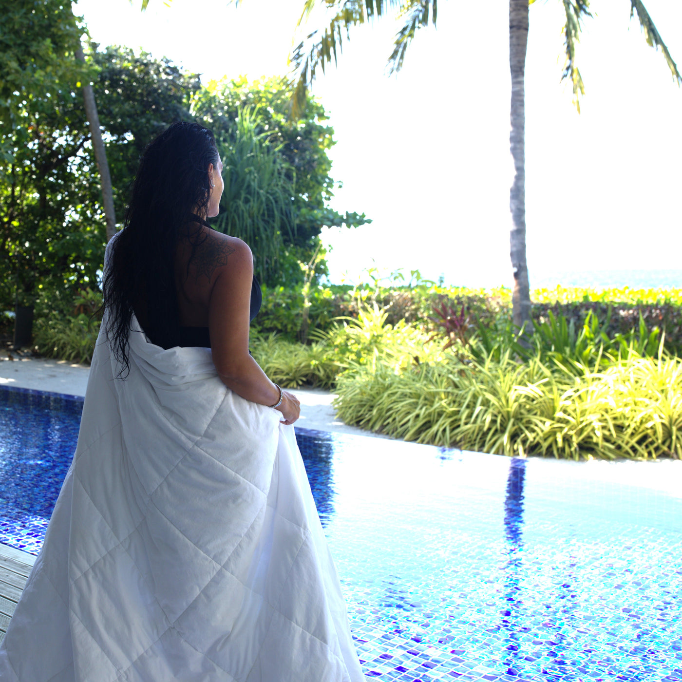 Recycled Ocean Blue Duvet