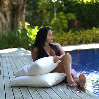 Recycled Ocean Blue Pillow