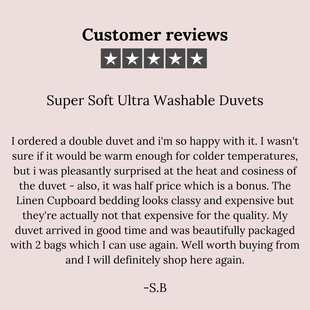 Super Soft Ultra Washable Duvets
