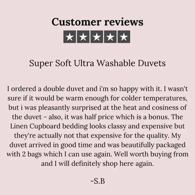 Super Soft Ultra Washable Duvets