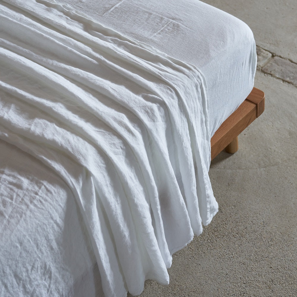 Linen Flat Sheets | Flax Linen Fabric Top Sheets – Linen Cupboard