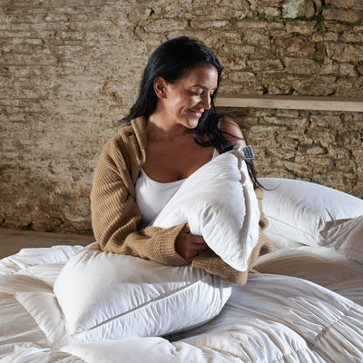 85% Duck Feather | 15% Down Pillows - Extra Filling Pillows - Pillows Made in Britain