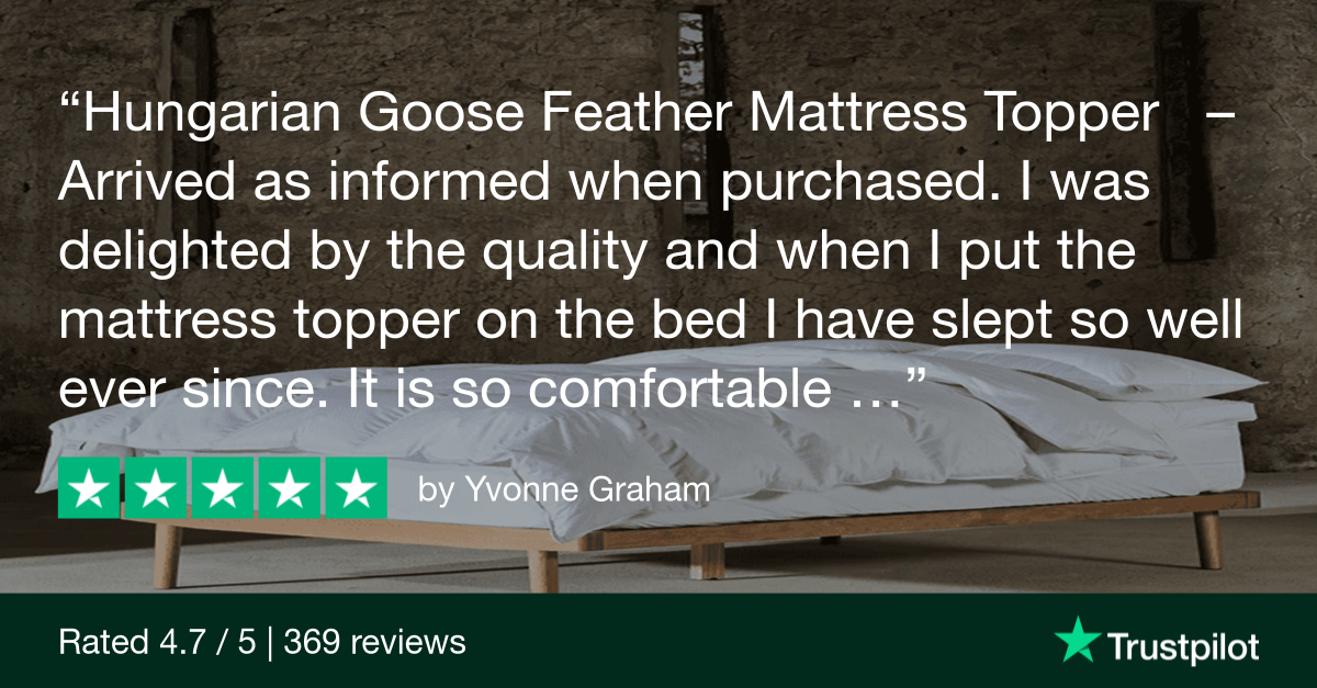 Hungarian Goose Feather & Down Mattress Toppers