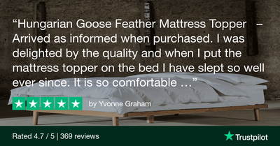 Hungarian Goose Feather & Down Mattress Toppers