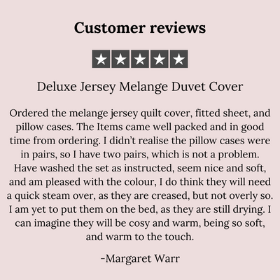 Deluxe Jersey Melange Duvet Cover