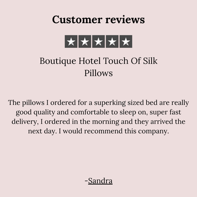 Boutique Hotel Touch Of Silk Pillows