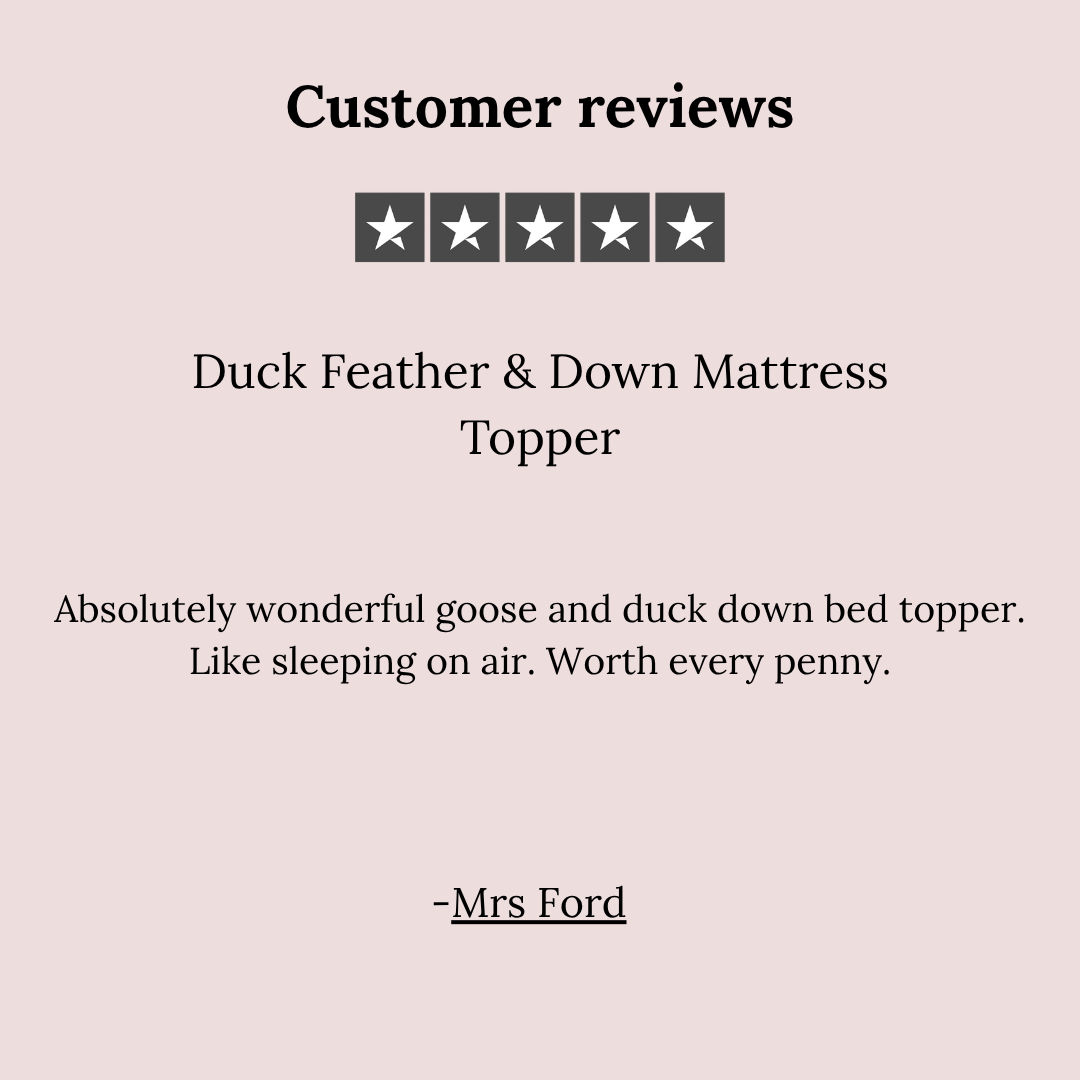 Duck Feather & Down Mattress Topper
