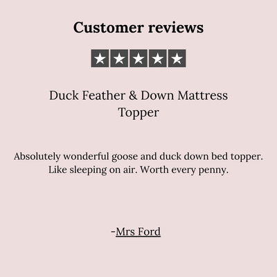 Duck Feather & Down Mattress Topper