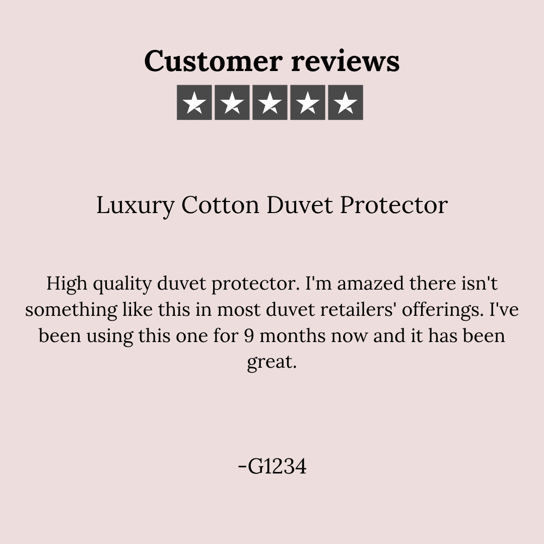 Luxury Cotton Duvet Protector