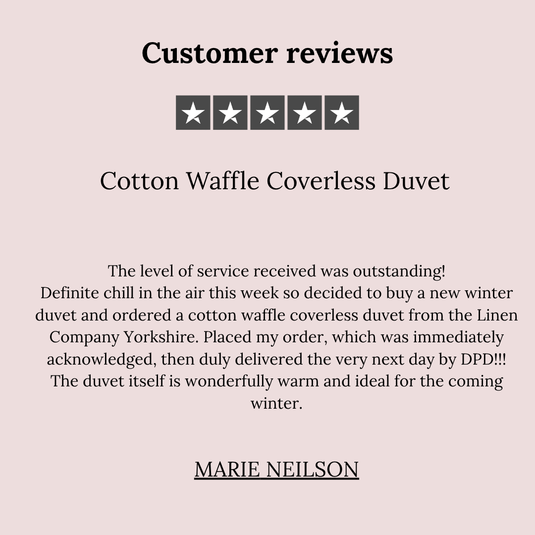 Cotton Waffle Coverless Duvet