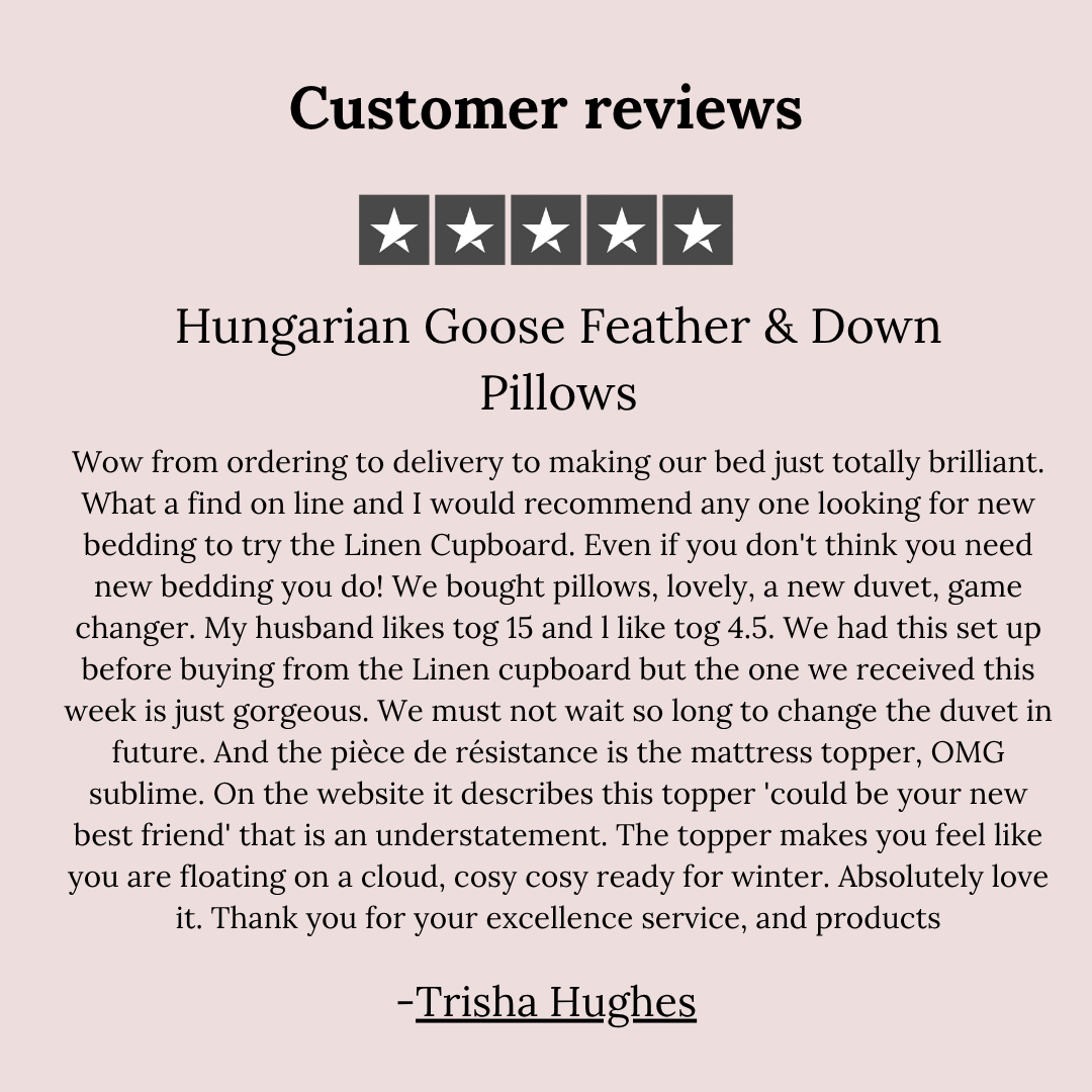 Hungarian Goose Feather & Down Pillows