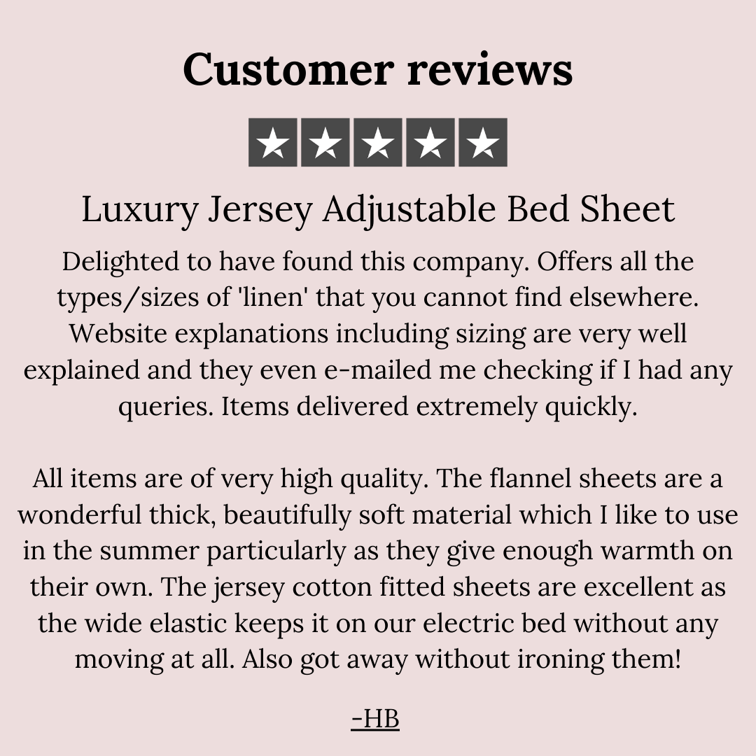 Luxury Jersey Adjustable Bed Sheet