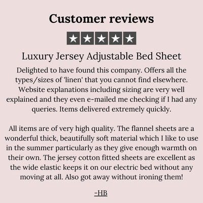 Luxury Jersey Adjustable Bed Sheet