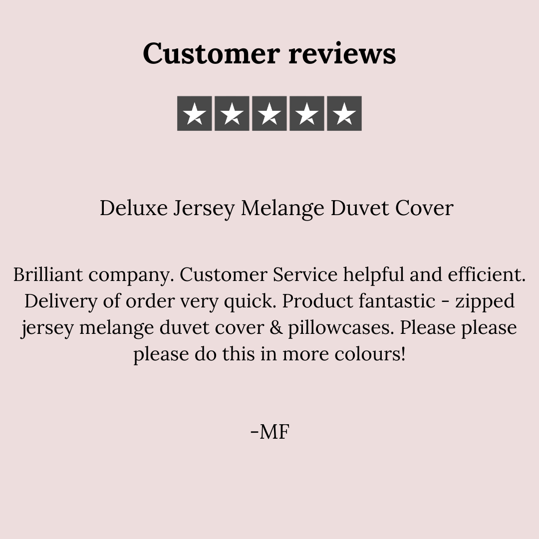 NEW Deluxe Jersey Melange Duvet Cover