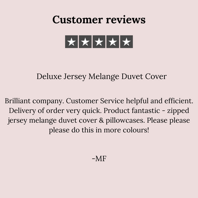 NEW Deluxe Jersey Melange Duvet Cover