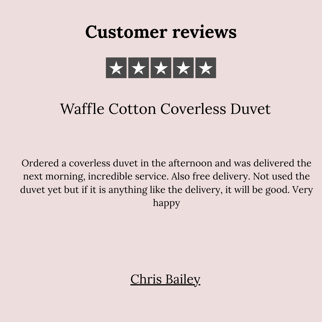 Waffle Cotton Coverless Duvet