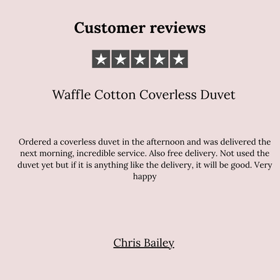 Waffle Cotton Coverless Duvet
