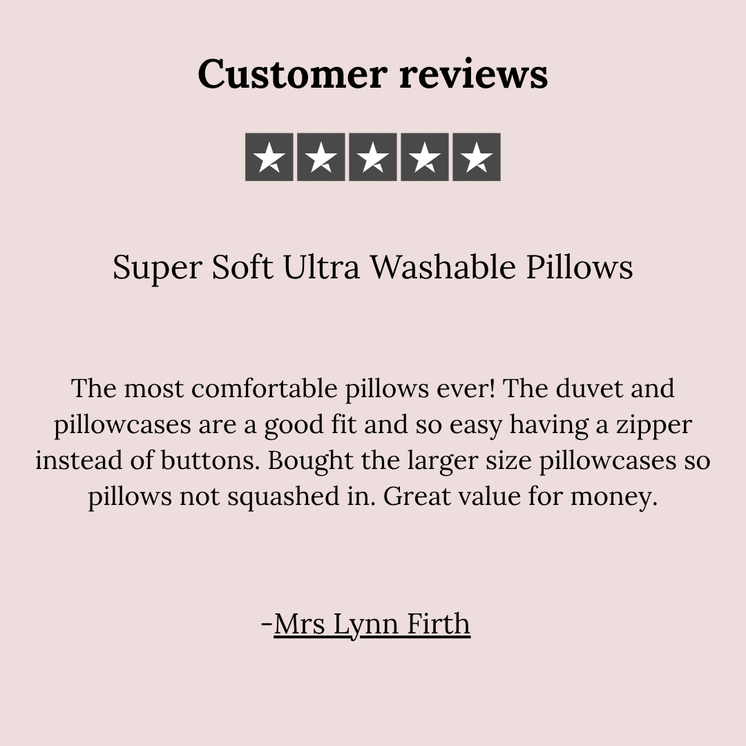 Super Soft Ultra Washable Pillows