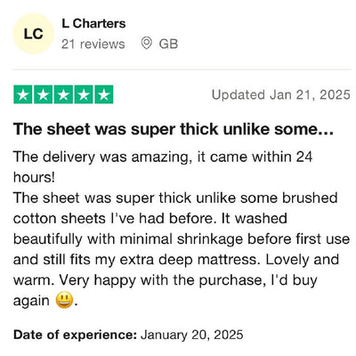 Brushed Cotton Fitted Sheet