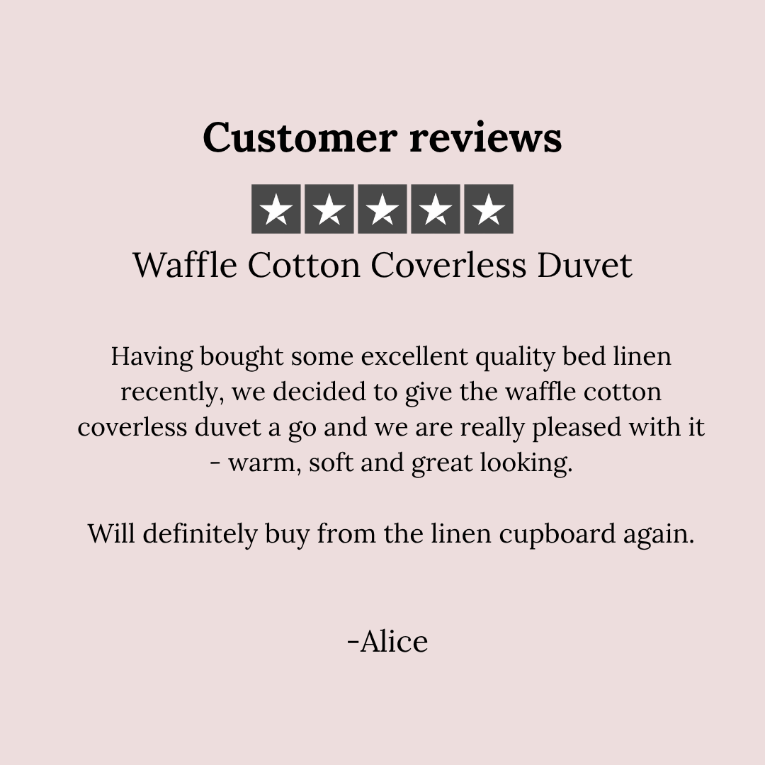 Waffle Cotton Coverless Duvet