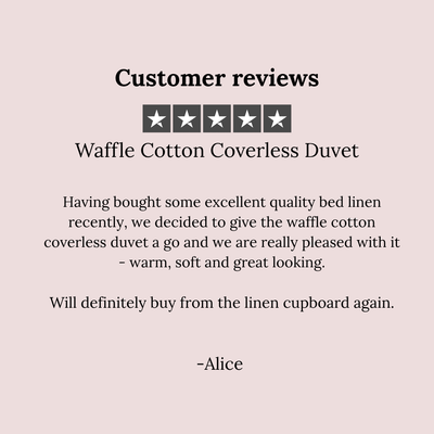 Waffle Cotton Coverless Duvet
